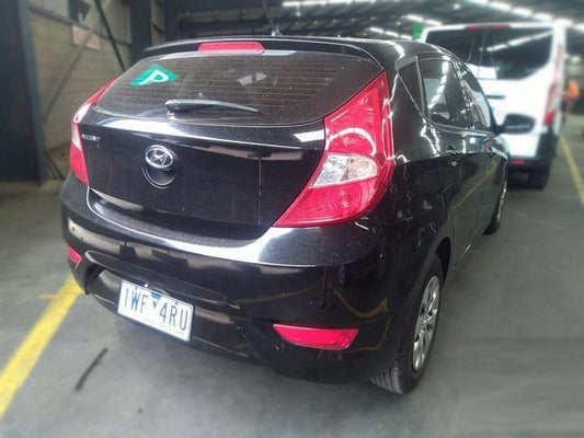 Hyundai Accent Rb 2015 1.4l Petrol Auto 5dr Hatch Black - Rear Bumper Bar RB257843-RB