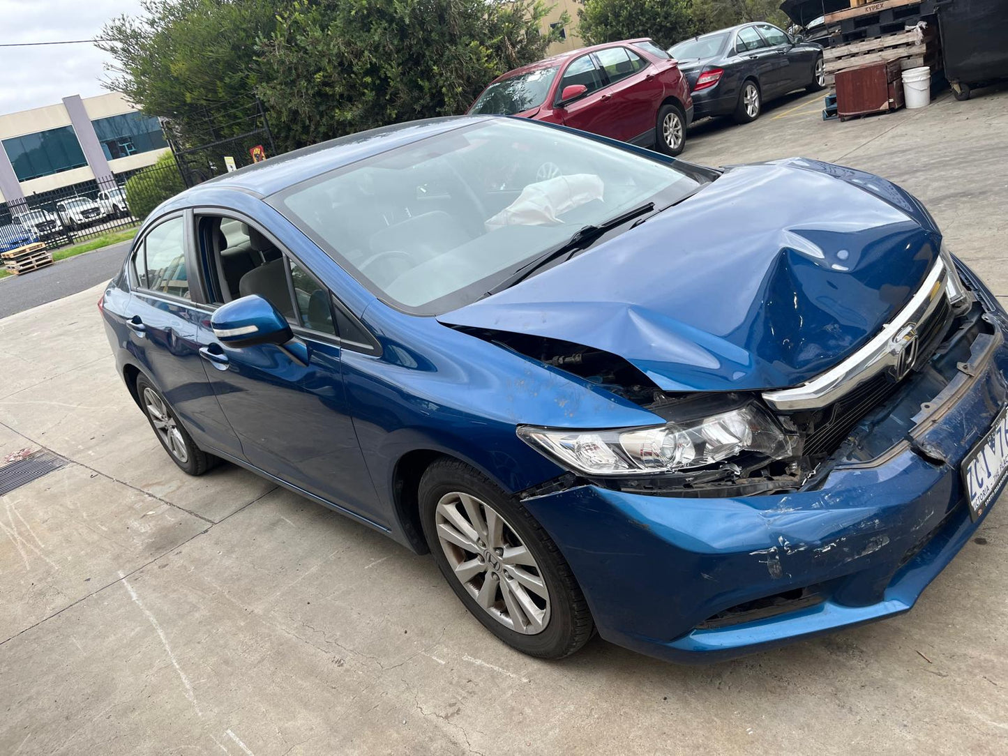HONDA CIVIC IX Sedan (FB) 1.8 (FB2) 2012 blue - Rear View Mirror - AU-219-HO-12-J-M