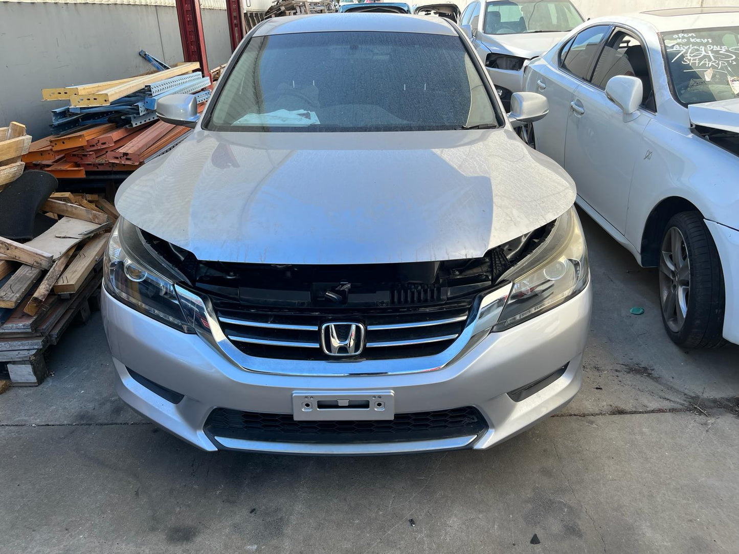 Wrecking/Dismantling HONDA ACCORD IX Sedan (CU, CR) 2.4 (CR2) 2013 silver - AU-219-HO-1