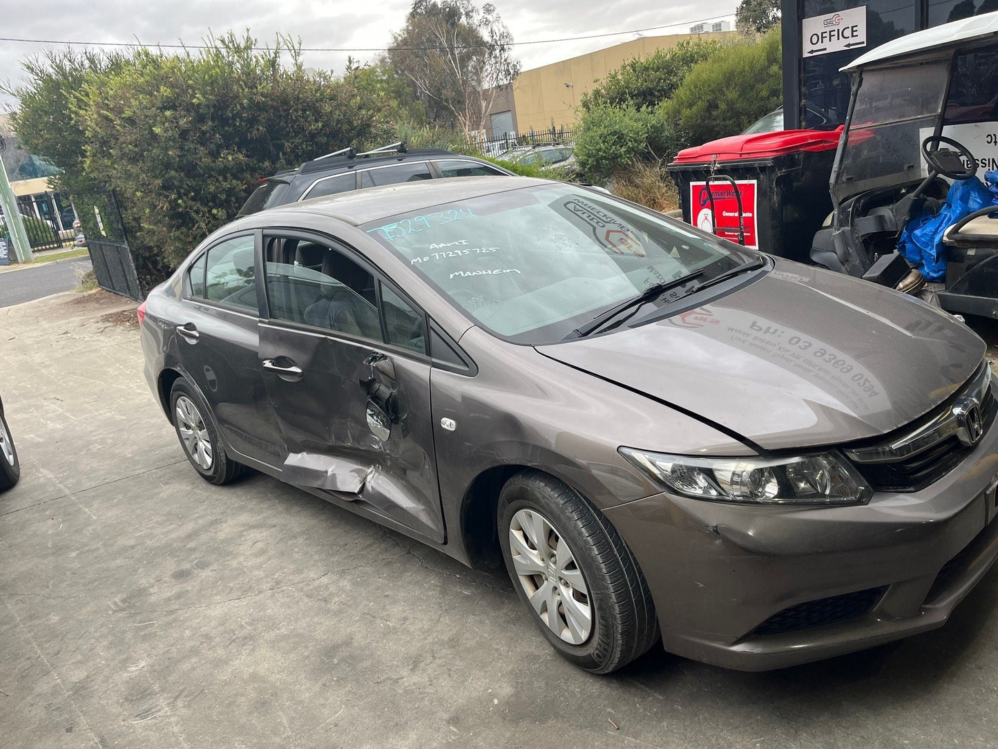 Honda Civic FB Sedan 2012 1.8L Petrol FWD Auto - Brake Caliper RHF FB011718-RHFBC