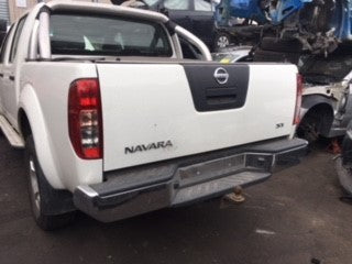 NISSAN NAVARA D40 2008 white - Left Rear Door - AU-219-NI-26LP-D-C