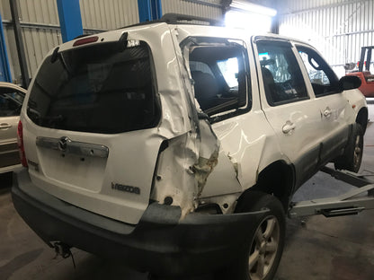 MAZDA TRIBUTE CU 2001 white - Left Rear Door - AU-219-MA-17LP-D-C