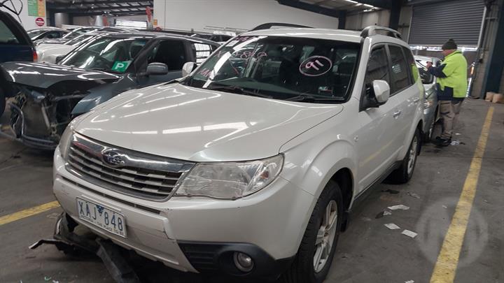 SUBARU FORESTER SH 2008 white - Left Rear Door - AU-219-SU-32LP-D-C