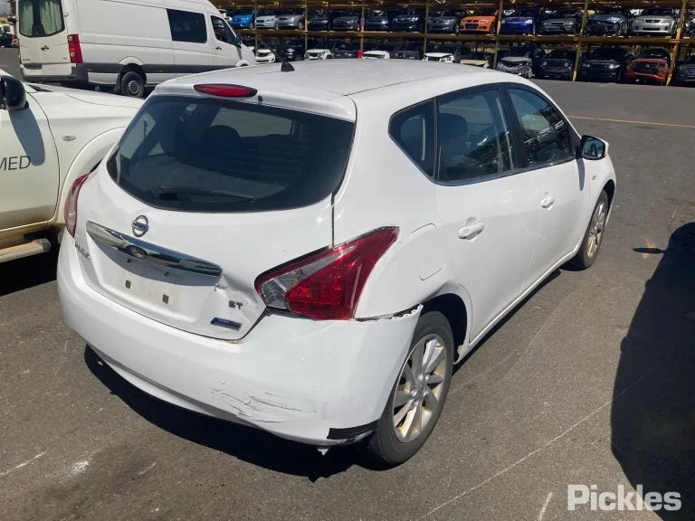 NISSAN PULSAR C12 2016 white - Left Rear Door - AU-219-NI-27LP-D-C