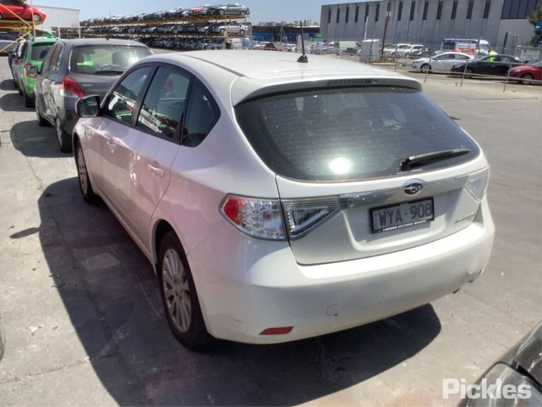 SUBARU IMPREZA Gh 2009 white - Left Rear Door - AU-219-SU-22LP-D-C