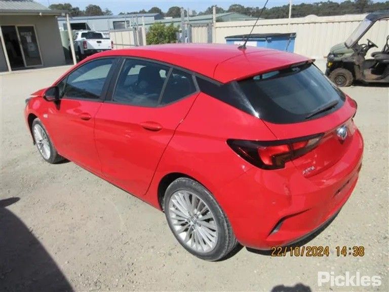 Holden Astra Bk 2017 Red Hatch Petrol Turbo 1.4L Auto Fwd - LHR Door Shell BK056384-LHR-DO