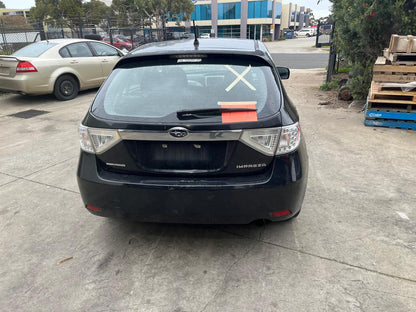 Wrecking/Dismantling SUBARU IMPREZA GH 2009 Black 2L PETROL AWD AUTO - ACW249