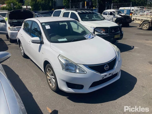 NISSAN PULSAR C12 2016 white - Left Rear Door - AU-219-NI-27LP-D-C