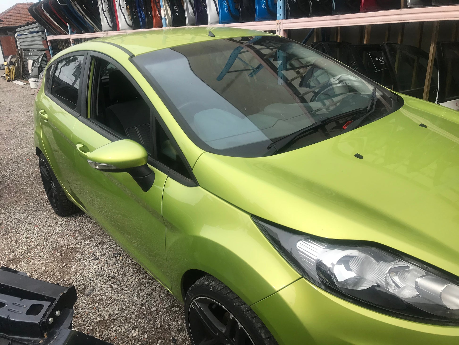 FORD FIESTA WS 2009 green - Left Rear Door - AU-219-FO-18LP-D-C