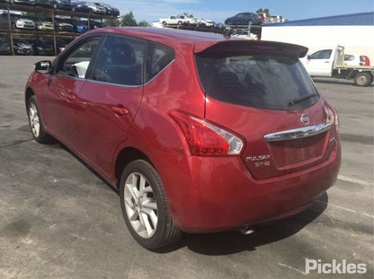 NISSAN PULSAR C12 2013 red - Left Front Door - AU-219-NI-19LP-D-A