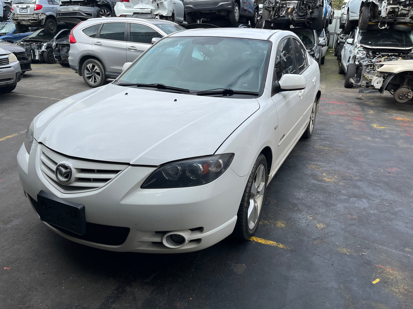 MAZDA 3 BK 2004 white - Right Rear Door - AU-219-MA-6LP-D-D