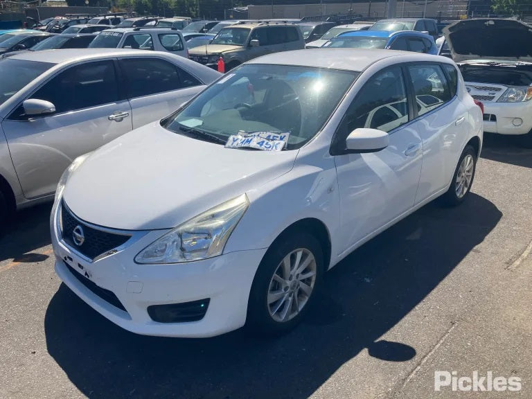 NISSAN PULSAR C12 2014 white - Left Front Door - AU-219-NI-9LP-D-A