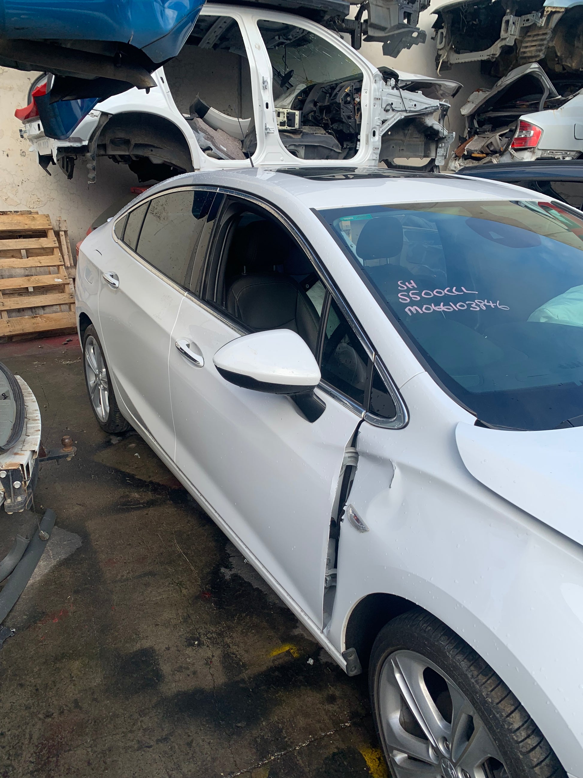 HOLDEN ASTRA BL 2018 white - Left Rear Door - AU-219-HL-60LP-D-C