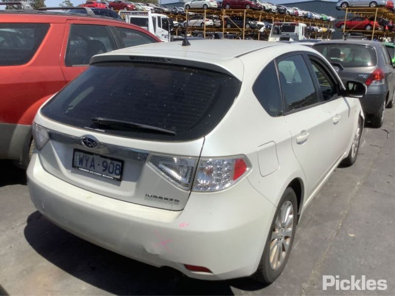 SUBARU IMPREZA Gh 2009 white - Left Rear Door - AU-219-SU-22LP-D-C