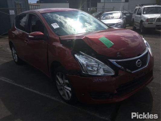 NISSAN PULSAR C12 2013 red - Left Front Door - AU-219-NI-19LP-D-A