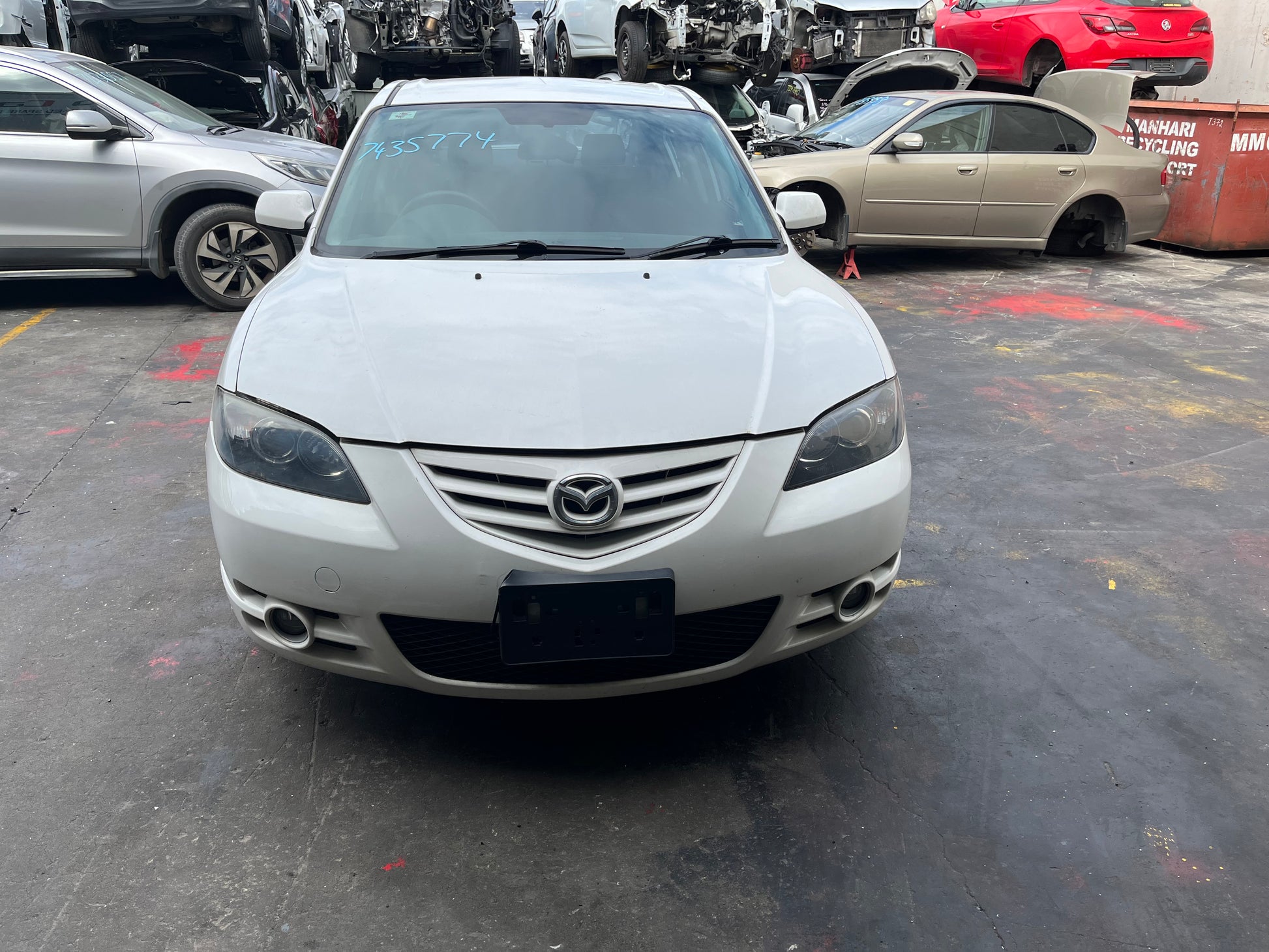 MAZDA 3 BK 2004 white - Right Rear Door - AU-219-MA-6LP-D-D